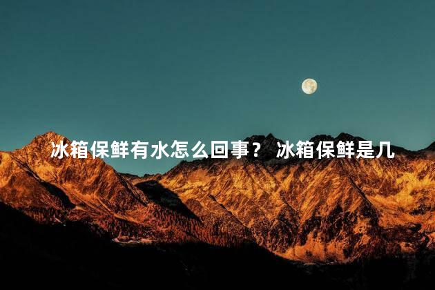 冰箱保鲜有水怎么回事？ 冰箱保鲜是几度的